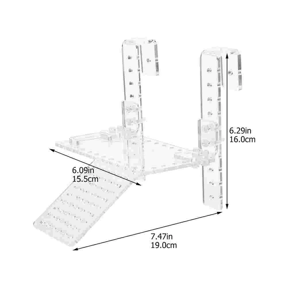 Hanging Turtle Terrace Basking Platform Aquatic Turtles Terrarium Decor Acrylic Ramp Tortoise Supplies Reptile Climbing Animal