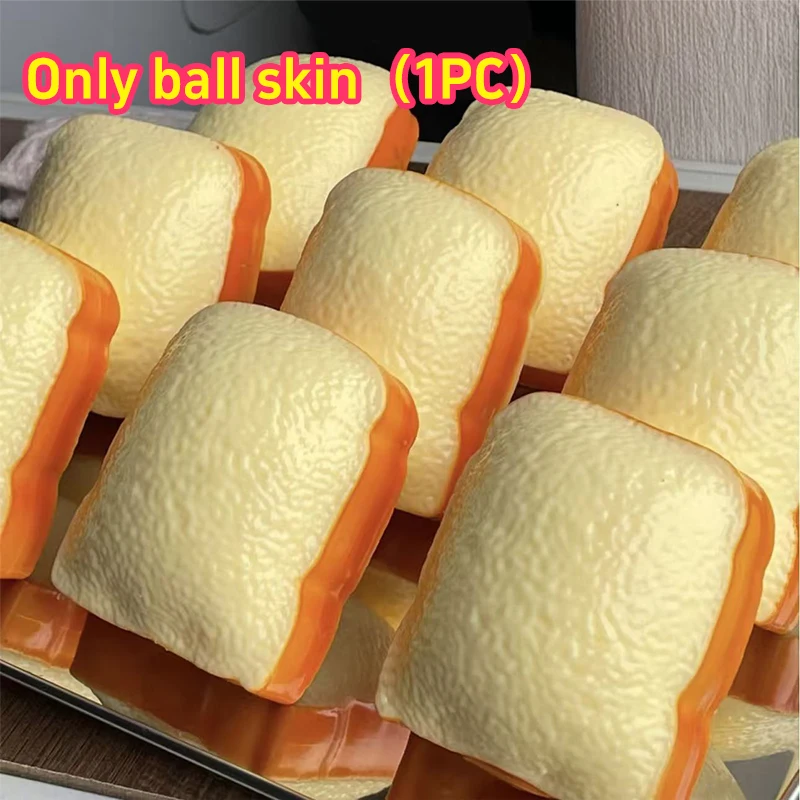 Crunch Squishy Toast Slow Rise Squishy Squeeze Round Blocks Crunchy Filled ASMR Anti Stress Release Hand Relax Gift Toy