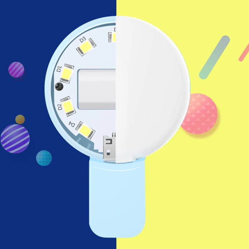 Convenient Portable Clip-on Reliable Durable Versatile Compact Mobile Phone Fill Flash Lens Light Lamp Adjustable Mini Handy