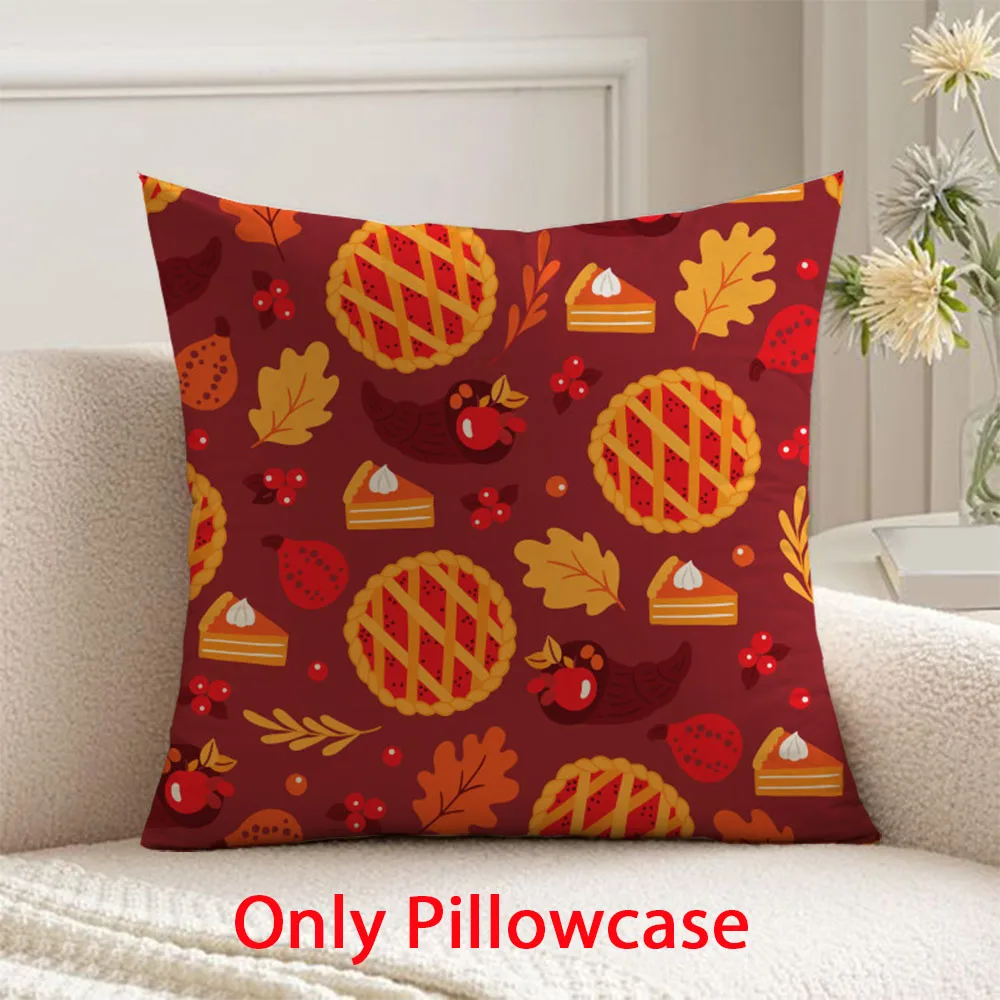 

autumn Pillow cover decorative 45x45 cushions cover Thanksgiving Day decorative cushion home decor