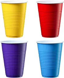 Pack 50PCS of 16OZ Party Cups for Beer Pong Game Drinks Soda Punch, Barbecue, Cola or Water Disposable Cups Beer Pong Game
