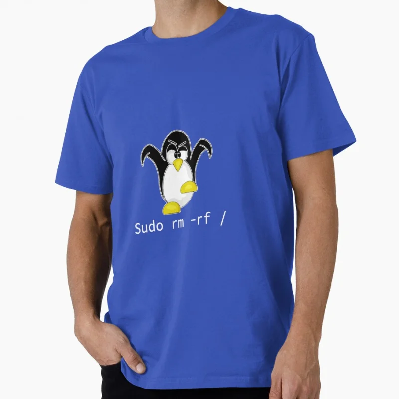 توكس لينكس البطريق مضحك هدية تي شيرت لمهندس البرمجيات الجرافيك الملابس المطور الفكاهة كبيرة الحجم بلايز S-6XL 100% القطن المحملة #3