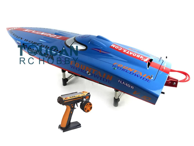 DTRC G26IP1 26CC Blue Fiber Glass 50KM/H Benzyna Racing ARTR RC Boat W/ System radiowy Łódź motorowa Boy Toys THZH0072-SMT7