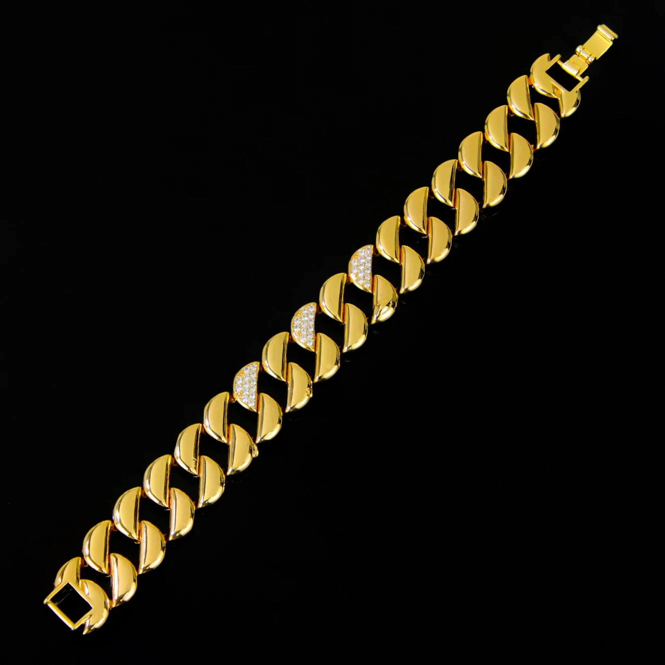 Arabisches Mode-Manschettenarmband, 21 Karat vergoldet, Oman, muslimische Brautarmbänder, Algerien, Damen, Hochzeit, Party, Vintage-Schmuck – Detail 14