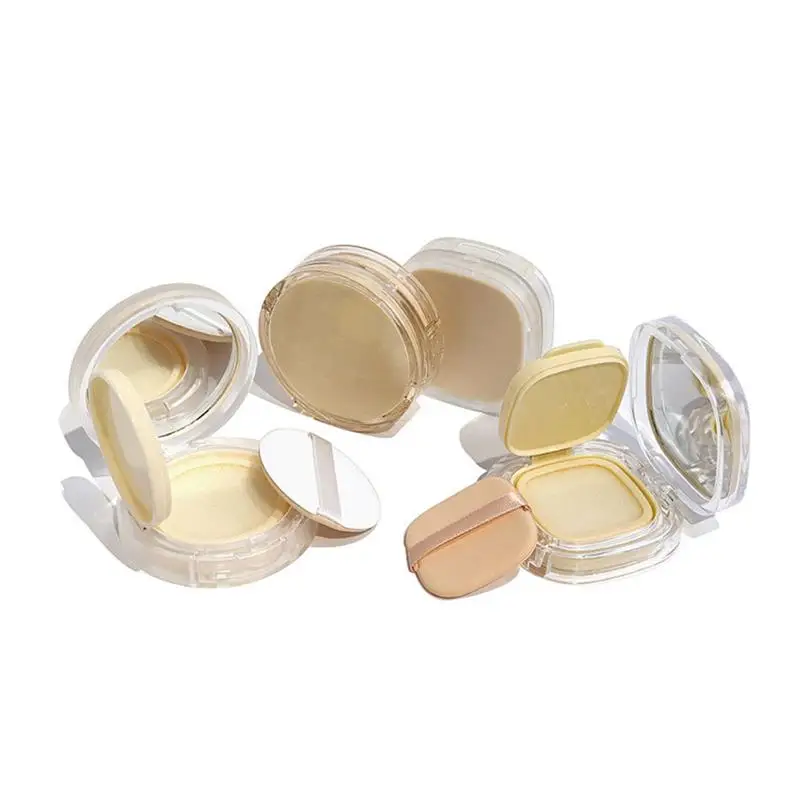 Scatola fai da te per fondotinta con cuscino d'aria Mini scatola vuota carina per soffio Specchio portatile per contenitore per trucco cosmetico Bb Cream con spugna