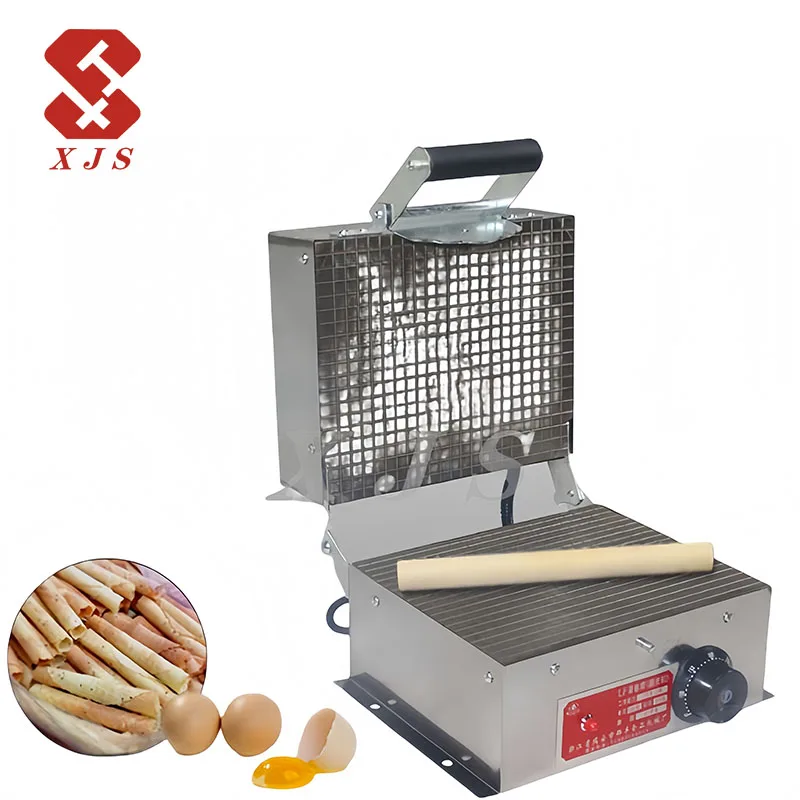 Factory Price Small Commercial Electric Heating Crispy Egg Roll Making Machine/Manual Ice Cream Cone Wafer Biscuit Equipment