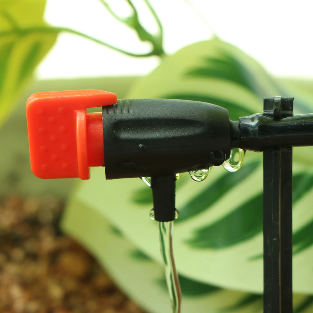 10/20pcs Garden Adjustable Dripper 1/4\