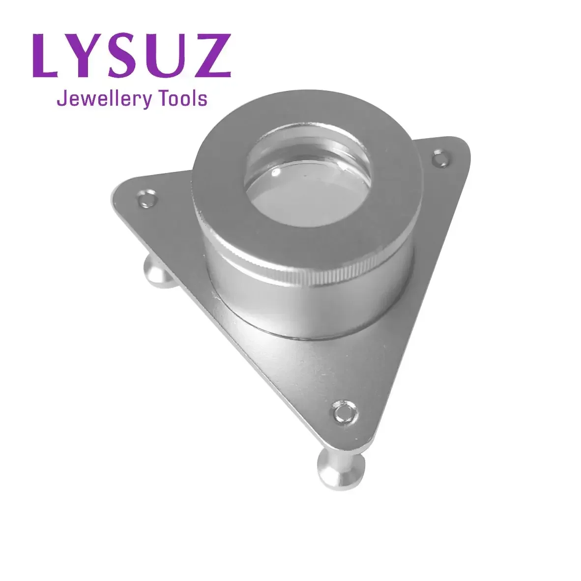 

Portable Tripod Diamond Sorting Magnifier 10X Colored Gemstone Grading Loupe Triangular Magnifying Glass Jewelry Identification