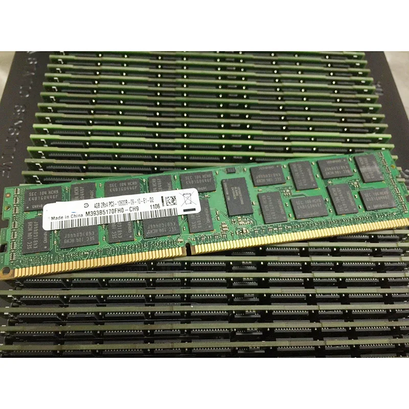 1 قطعة M393B5170FH0-CH9 4G 2RX4 1333 REG PC3-10600R DDR3 خادم الذاكرة