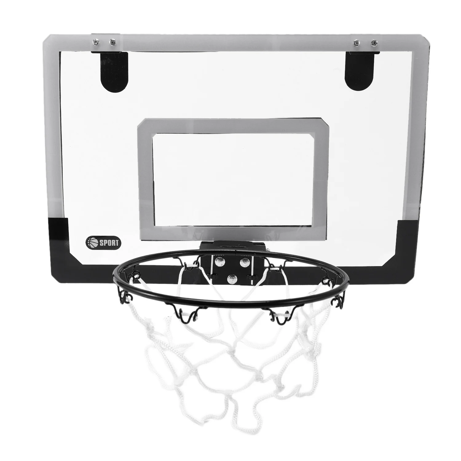 Mini Basketball Hoop With Ball 18 inch x12 inch Shatterproof Backboard