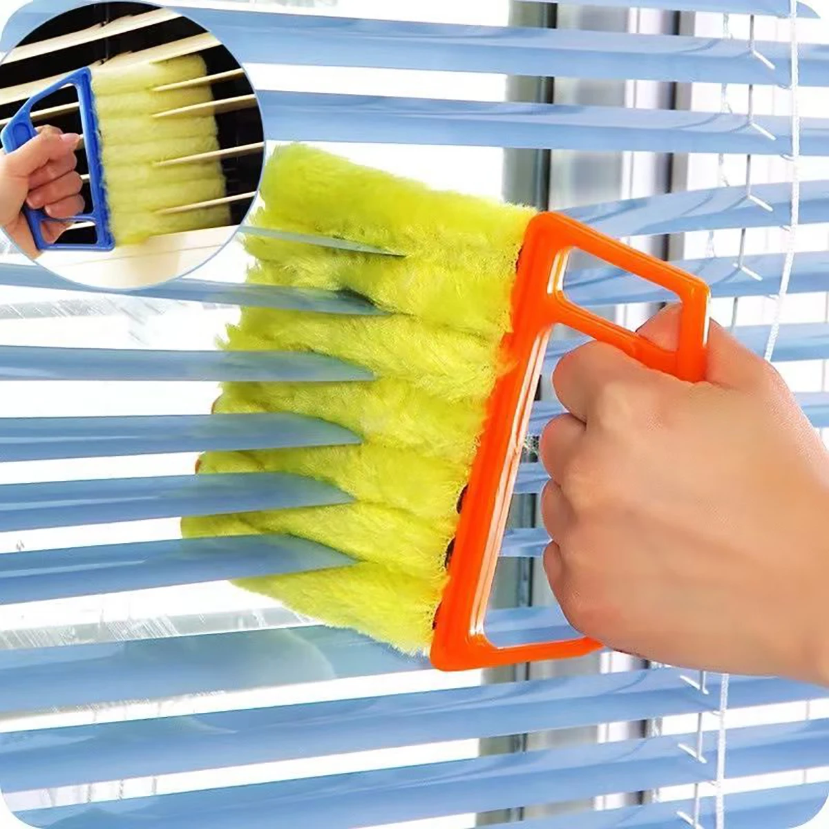 

Washable Louver Curtain Window Cleaner Brush Detachable Microfiber Dust Cleaner Vent Brush For Venetian Conditioner Clean Tool