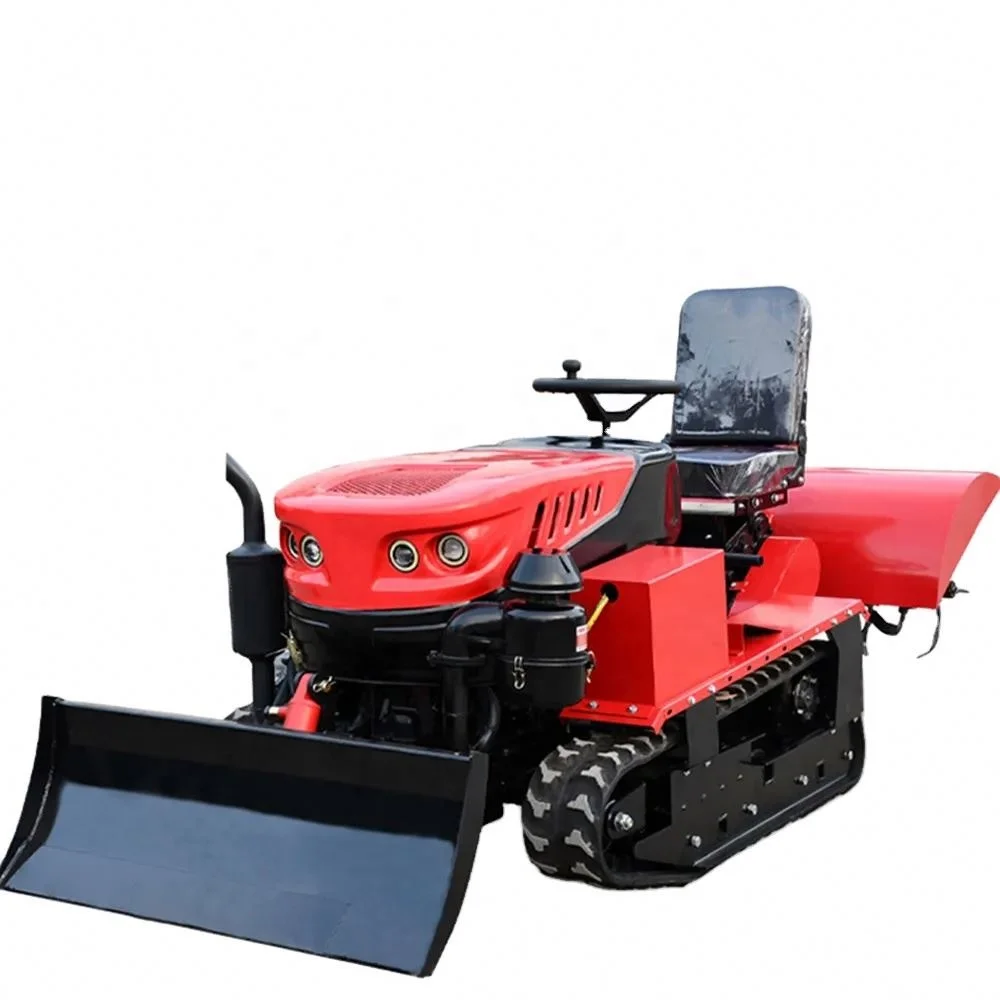 25Hp35hp Multifunctional Seat Mounted Crawler Rotary Trenching And Fertilization Machine Orchard Tractor Mini Tiller