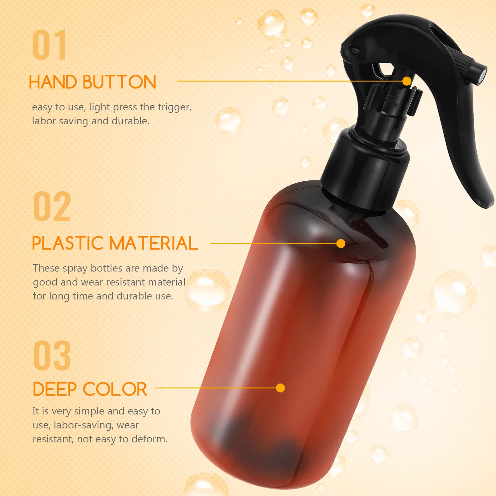 5Pcs Garden Watering Pot Spray Bottle Plastic Gardening Sprayer Manual Pressure Pump Flower Plant Watering Can for Home