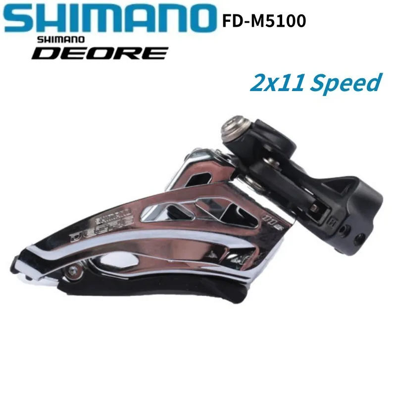 Shimano Deore M5100 Front Derailleur 2x11 Speed High Clamp For Mountain Bike MTB FD-M5100-M Bicycle Parts Original Shimano