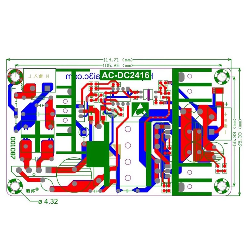 150W 24V 6A Switching Power Supply Bare Board AC-DC Isolated Industrial Power Supply Low Ripple 110V/220V to 24V6A Power Module