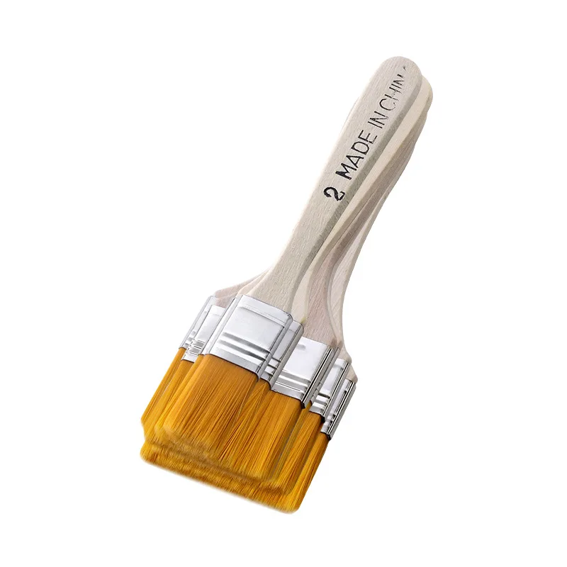 Nylon Rubber Wire Small Board Brush Wooden Handle Tool Decoration Paint Coating Latex Cleaning Barbecue Baking Painting
