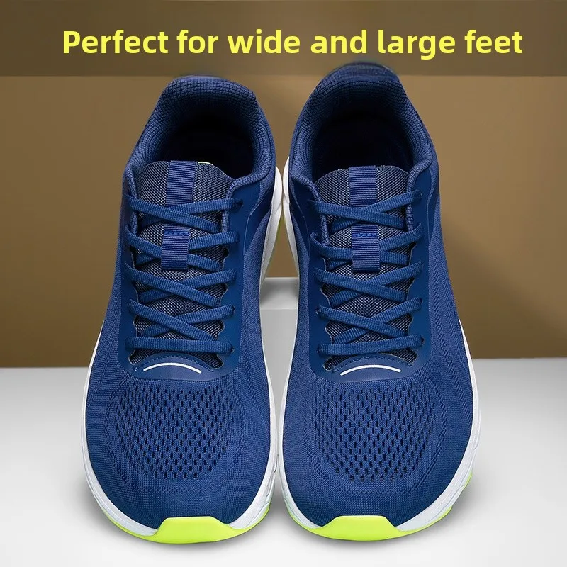 

Мужские дышащие повседневные кроссовки с широким носком для бега Sport oes, противоскользящие, удобные, Fitn oes, свободный крой большого размера