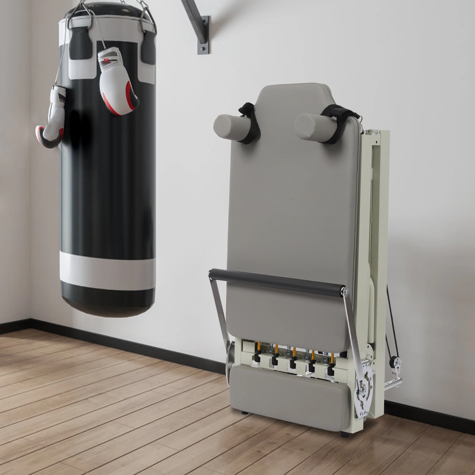 120kg/264.55lbs Foldable Pilates Reformer Machine, Multifunctional Yoga Fitness Equipment, Pilates Exercise Equipment view 6