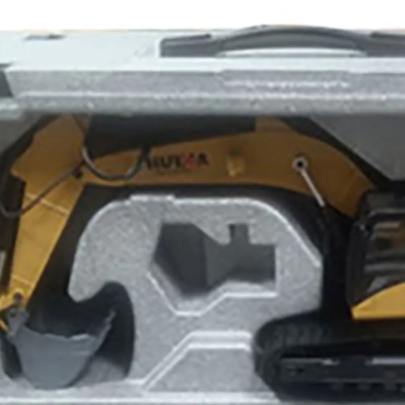 

US Stock 1/14 HUINA New Upgrade 580 Metal Excavator Model with Electric Ball Grabber 360 Rotating Shear Claw Sound Lights