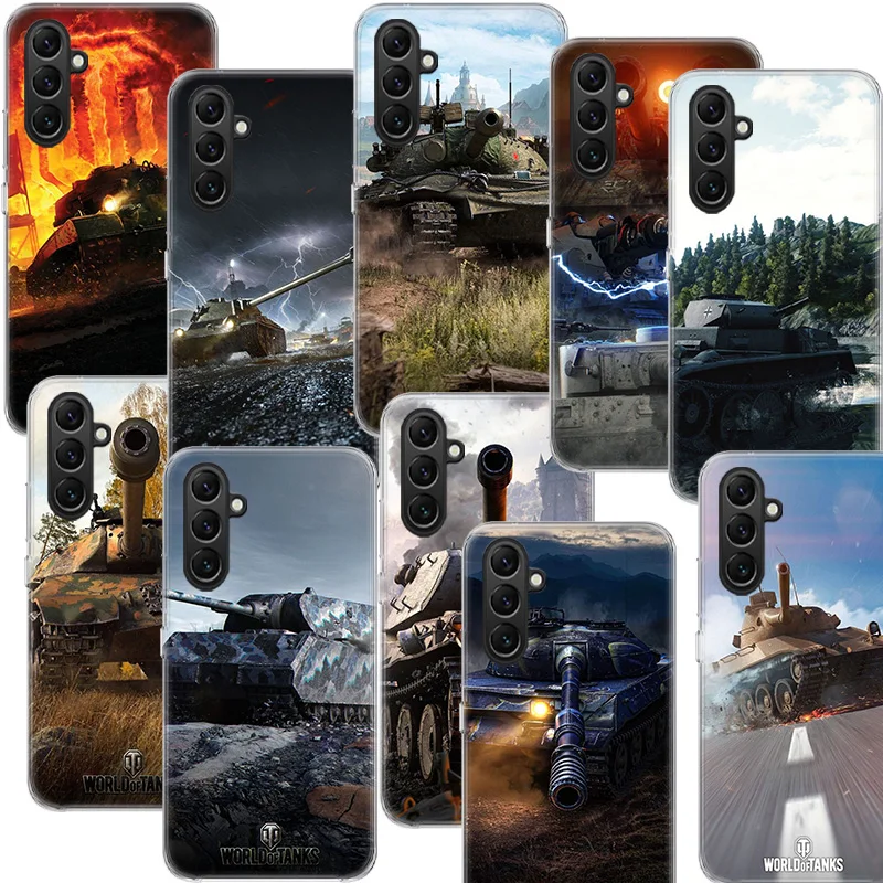 World Of Tanks Game Phone Case Samsung A05S A15 A25 A35 A55 A04S A14 A24 A34 A54 Galaxy Note 20 Ultra 10 Lite 9 8 A6 A7 A8 A9 Pl