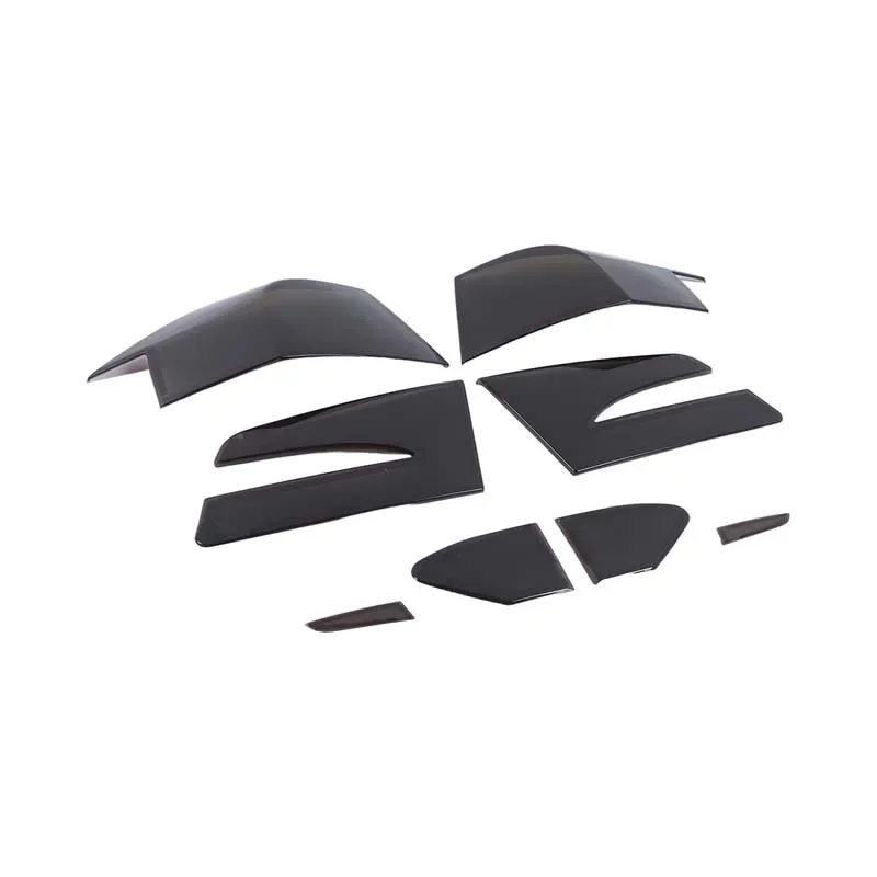 For Tesla Model S 2014-2021 ABS Black Car Tail Light Cover Indicator Reversing Light Cover Car External Protection Accessories