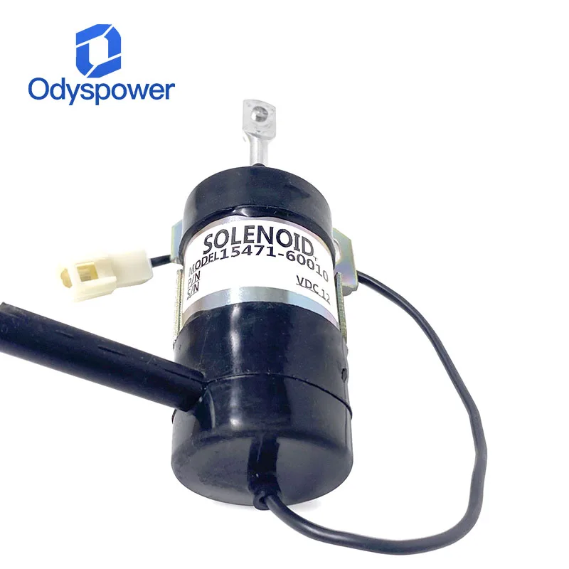 

15471-60010 DC12V 24V дизельный двигатель, электромагнитный стопор отключения топлива, электромагнитный клапан для деталей генератора Kubota OEM 052600-100