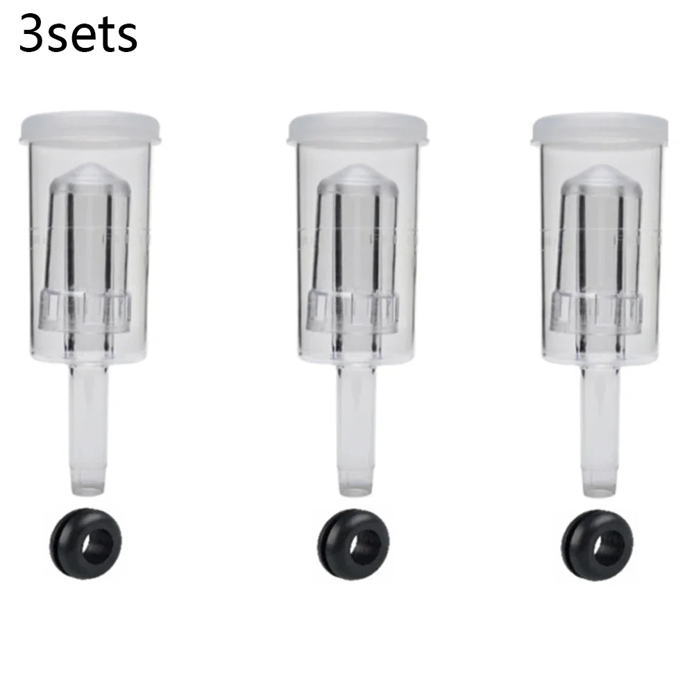 3 Piece Airlock With Grommet - Set Of 6 - Homebrew Beer Wine - Replacement  Just Remove The Cap 3 Airlocks