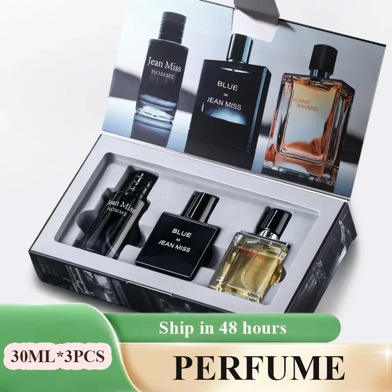 

Wild Men Perfume Gift Box Set 90ML 3PCS Set Lasting Fragrance Pheromone Eau De Parfum homme Attract Women Cologne for man 3*30ml