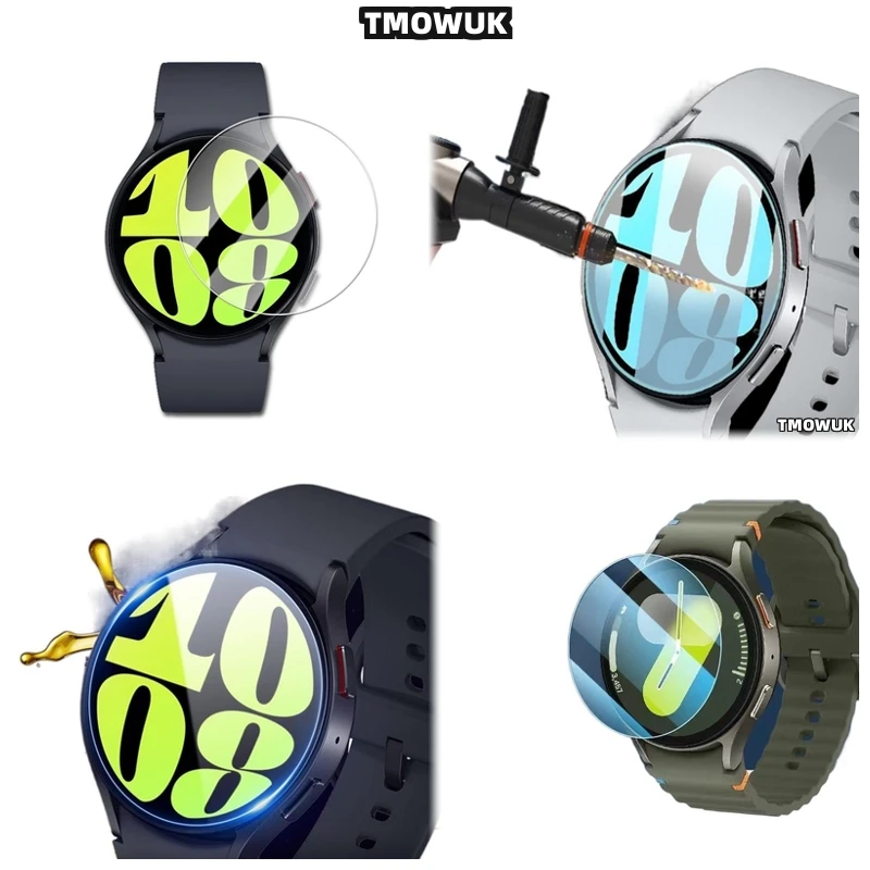 

For Samsung Galaxy Watch6 Classic 40mm Watch7 Ultra FE 47 44 43mm HD Anti-Scratch Tempered Glass Screen Protector Smart Watch