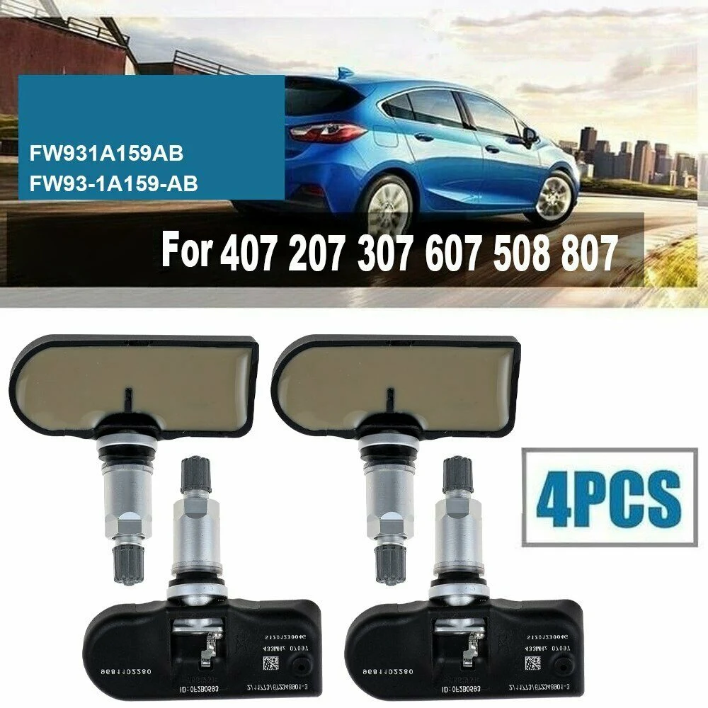 9681102280 Tyre Pressure Sensor TPMS 433MHz for 407 207 307 607 508 807 C4 5 6 7 8 Tire Pressure