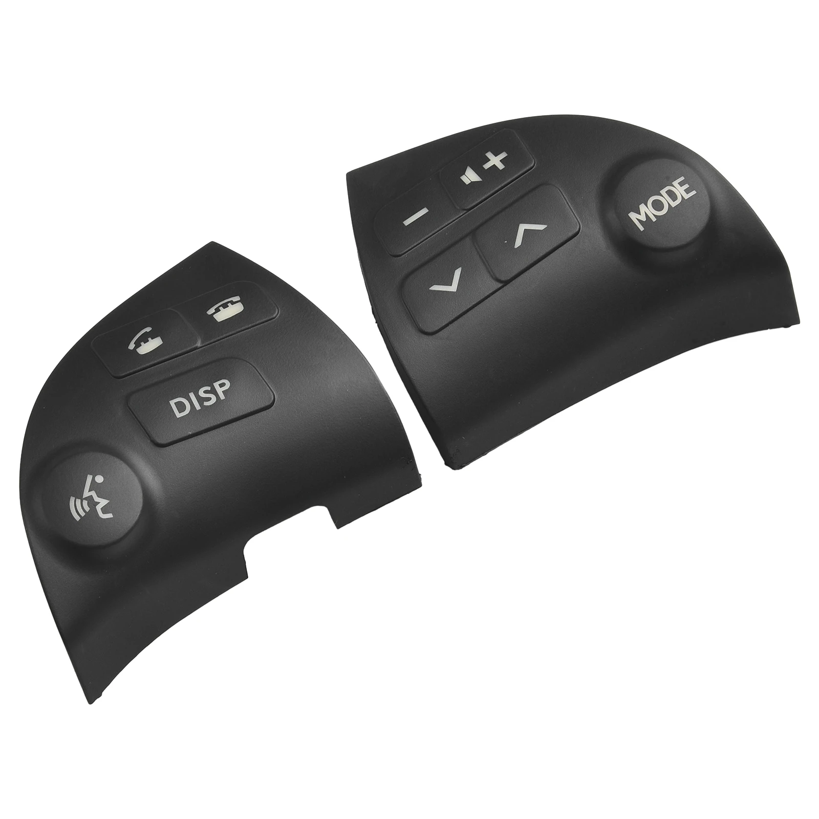 Control Button Cover Steering Wheel 2PCS/Set ABS For Left-hand Drive Good Quality High Configuration For Lexus ES350 2006-2012