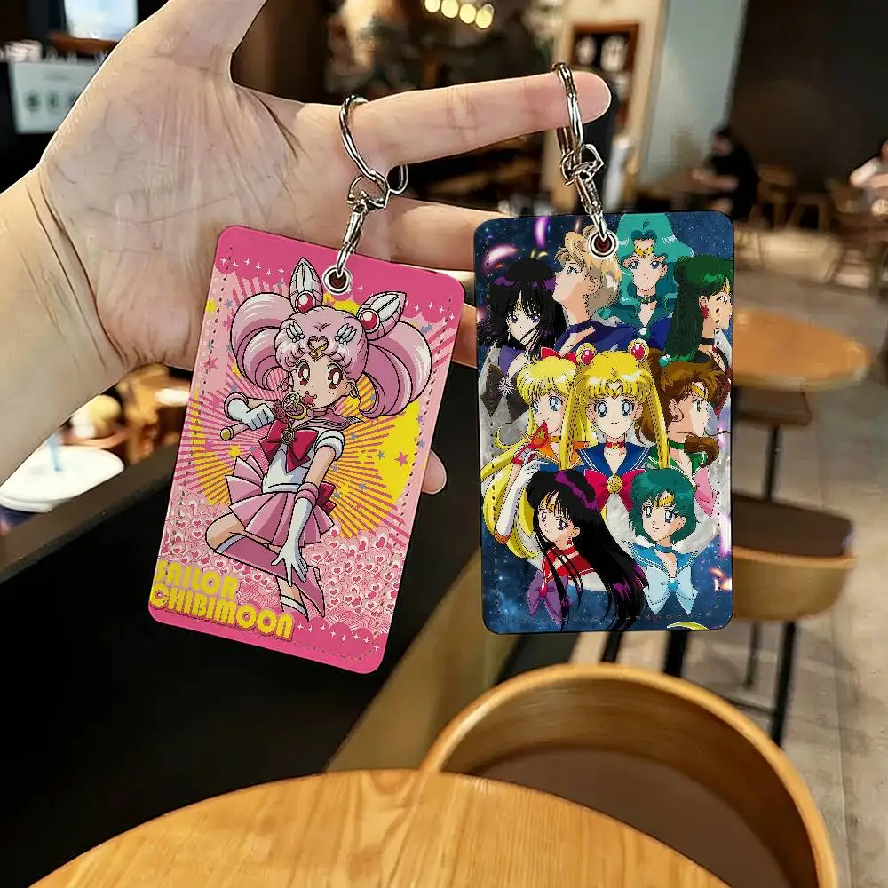 Comic S-Sallor Moon Card Holder Suitable For Bank Access Library  Parking Bus Subway And Keychain