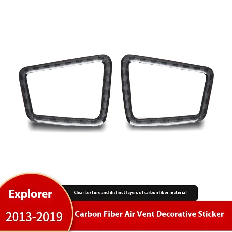 

For Ford Explorer 13-19 Interior Modified Real Carbon Fiber Trend Decorative Stickers, Auto Parts