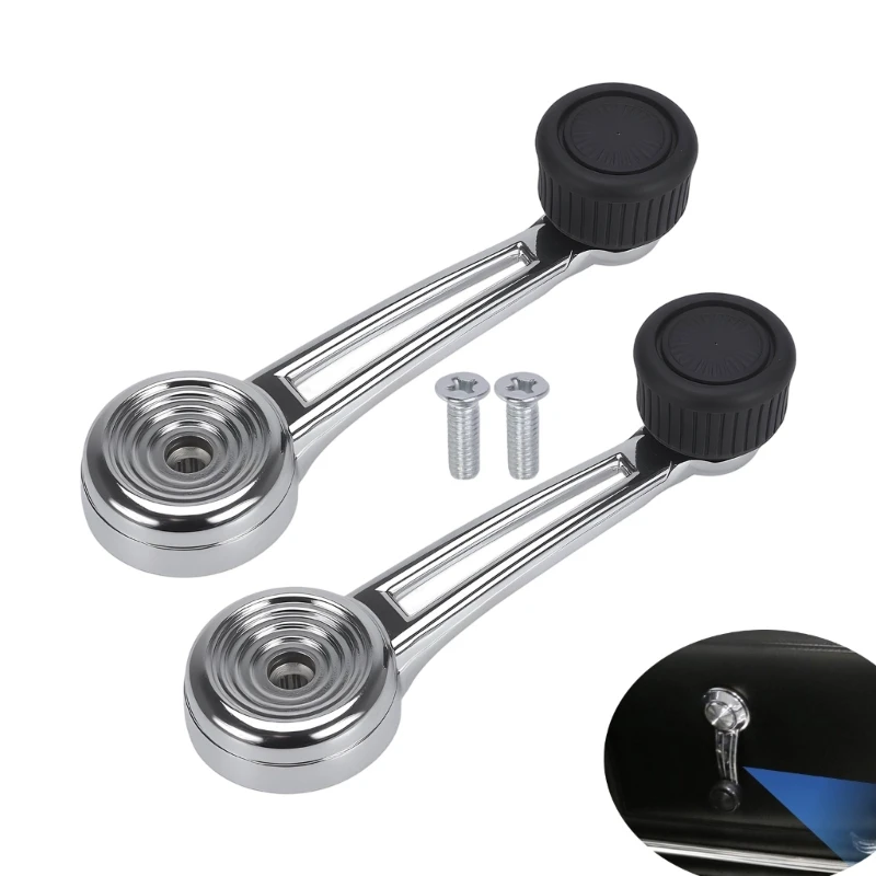 Manual Door Window Handle D4TZ-102334 Pair for F-100 Older Truck Window Service 