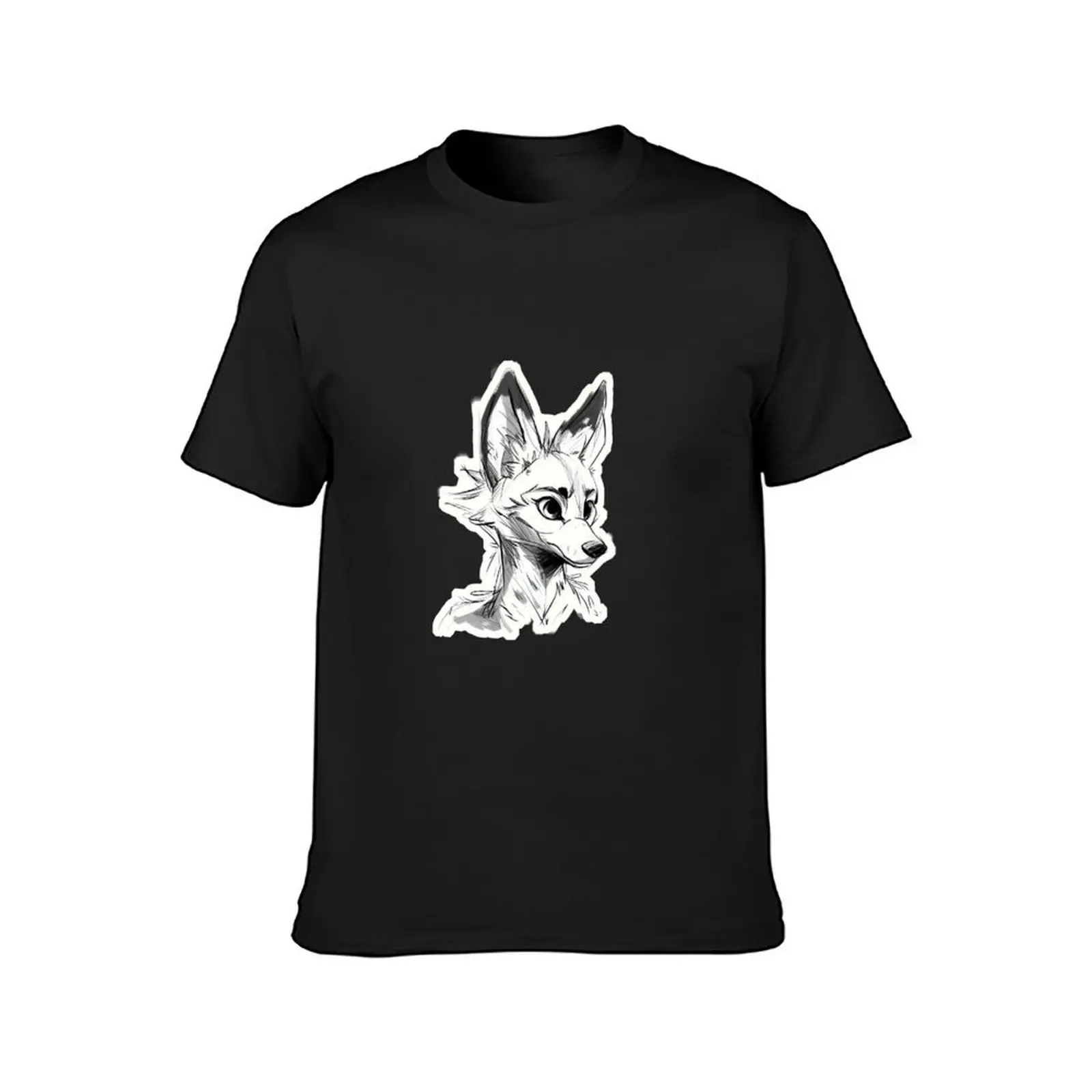 Aardwolf Doodle T-Shirt summer top kawaii clothes mens t shirts