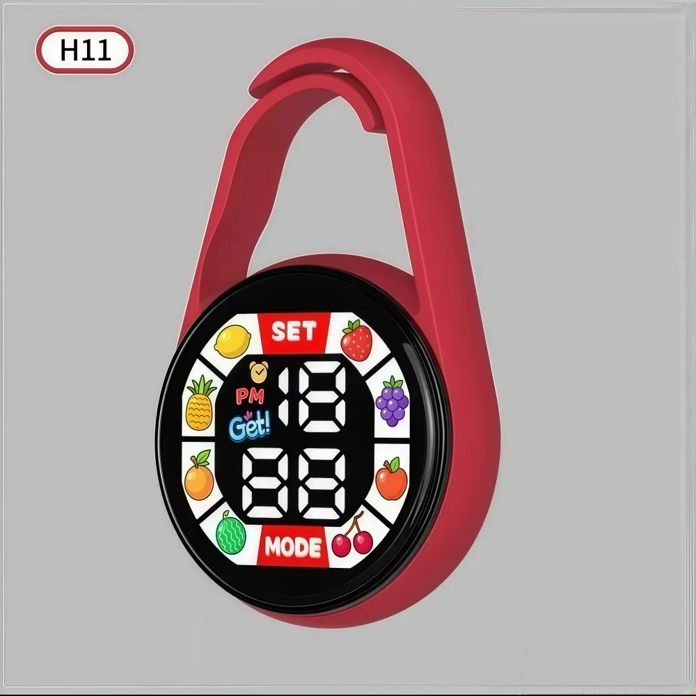 

LED Electronic Hanging Watch Digital Display Waterproof Keychain Pocket Watch Pocket Style Portable Luminous Pocket Watch