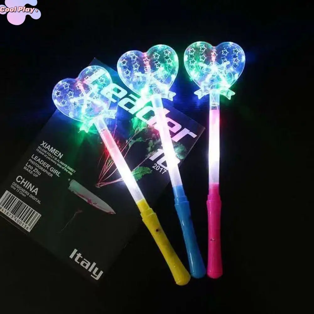 

Цветная лампа для интереса, фокусы, светодиодная мигающая вспышка, светящаяся сказочная палочка, волшебная звездная палочка, пентаграмма, вспышка