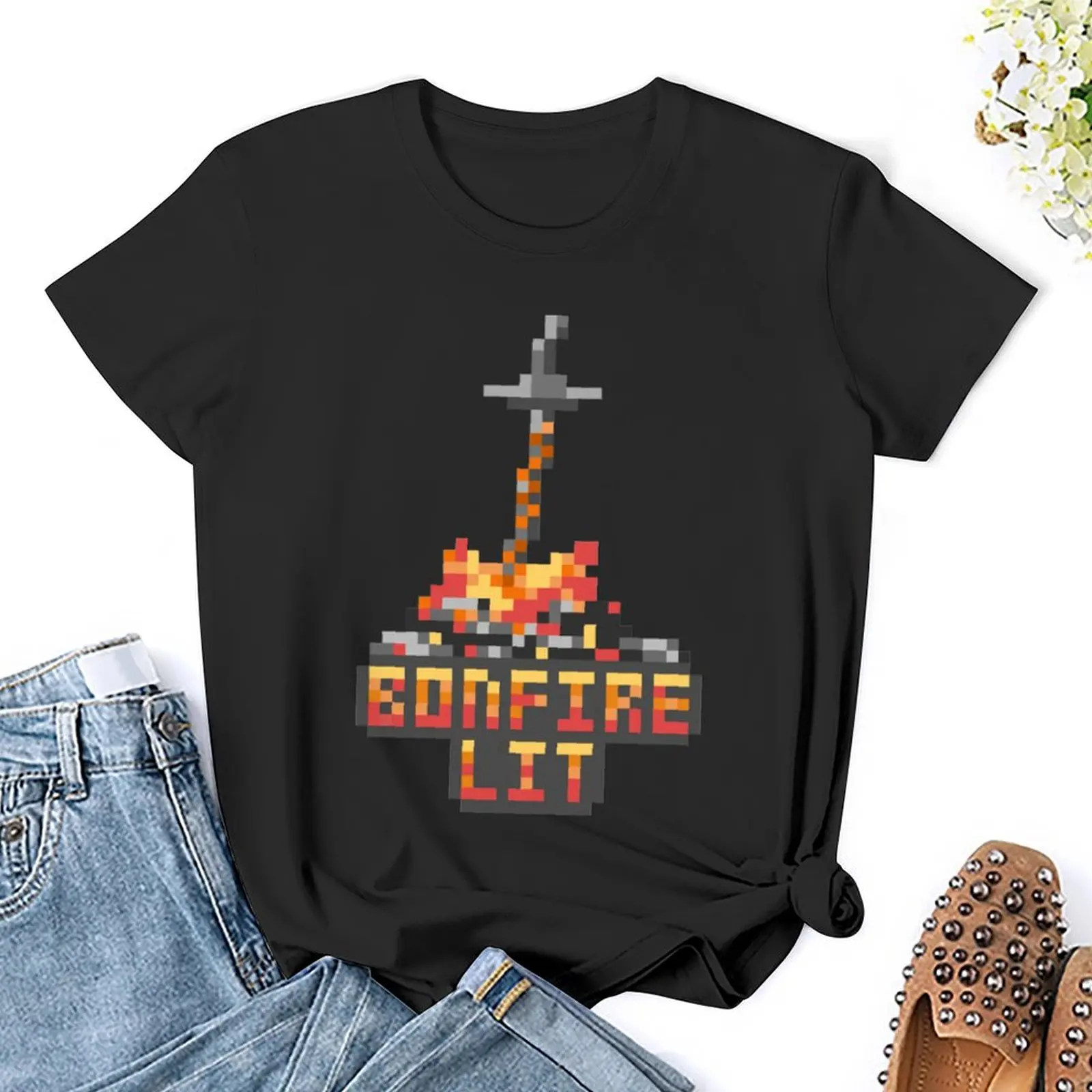 Bonfire Lit Tees Funny T-shirt Fresh  Sport  Graphic Home