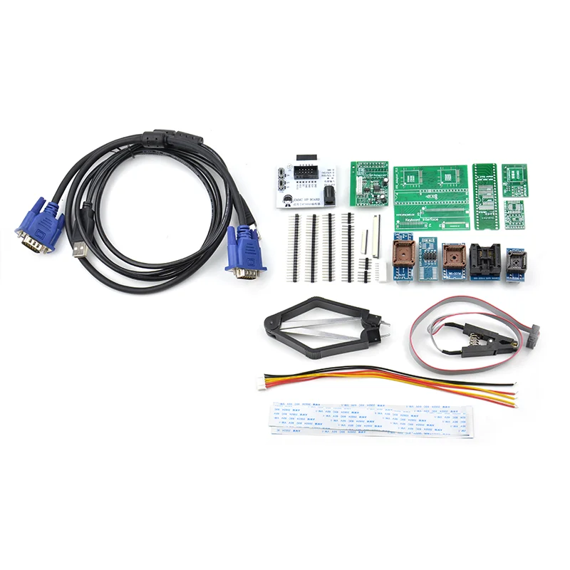 Imagem -04 - Programação Chip Test Clip Programador Universal Emmc-nand Flash Personalizado Emmc Isp Board 11 Adaptadores 2023 Rt809h Alta