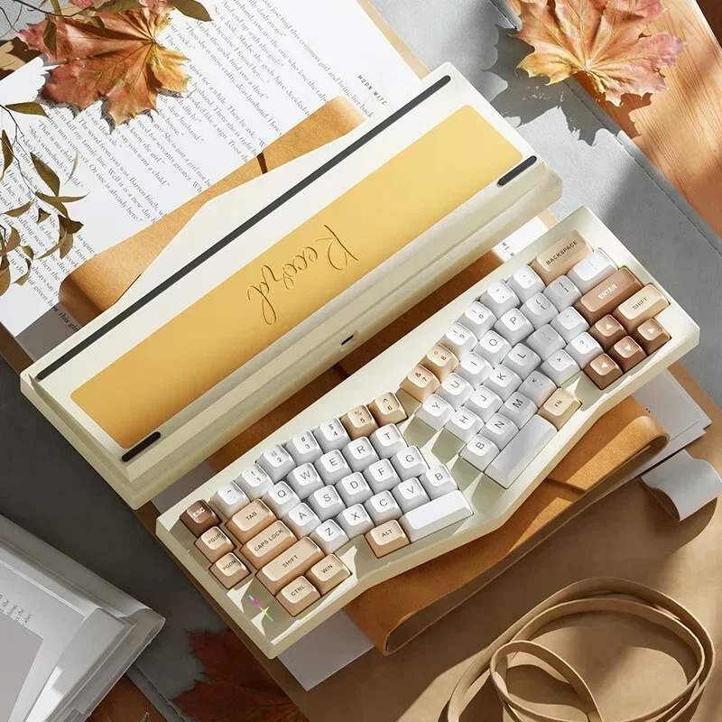 Weikav Record Alice Mechanical Keyboards Kits RGB Aluminum Alloy Tri-Mode Customized Gaming Keyboard Kit PC E-sports Accessories