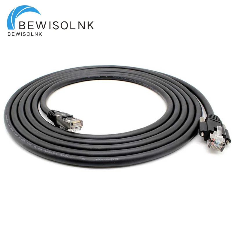 Industrial Camera Gigabit Network Cable Highly Flexible Gige Shielded Drag Chain Compatible with Hikvision CCD Basler with Screw