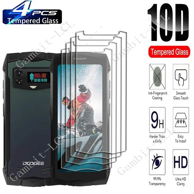 

4PCS For Doogee Smini 4.5" Screen Protective Tempered Glass On DoogeeSmini S mini Protection Cover Film