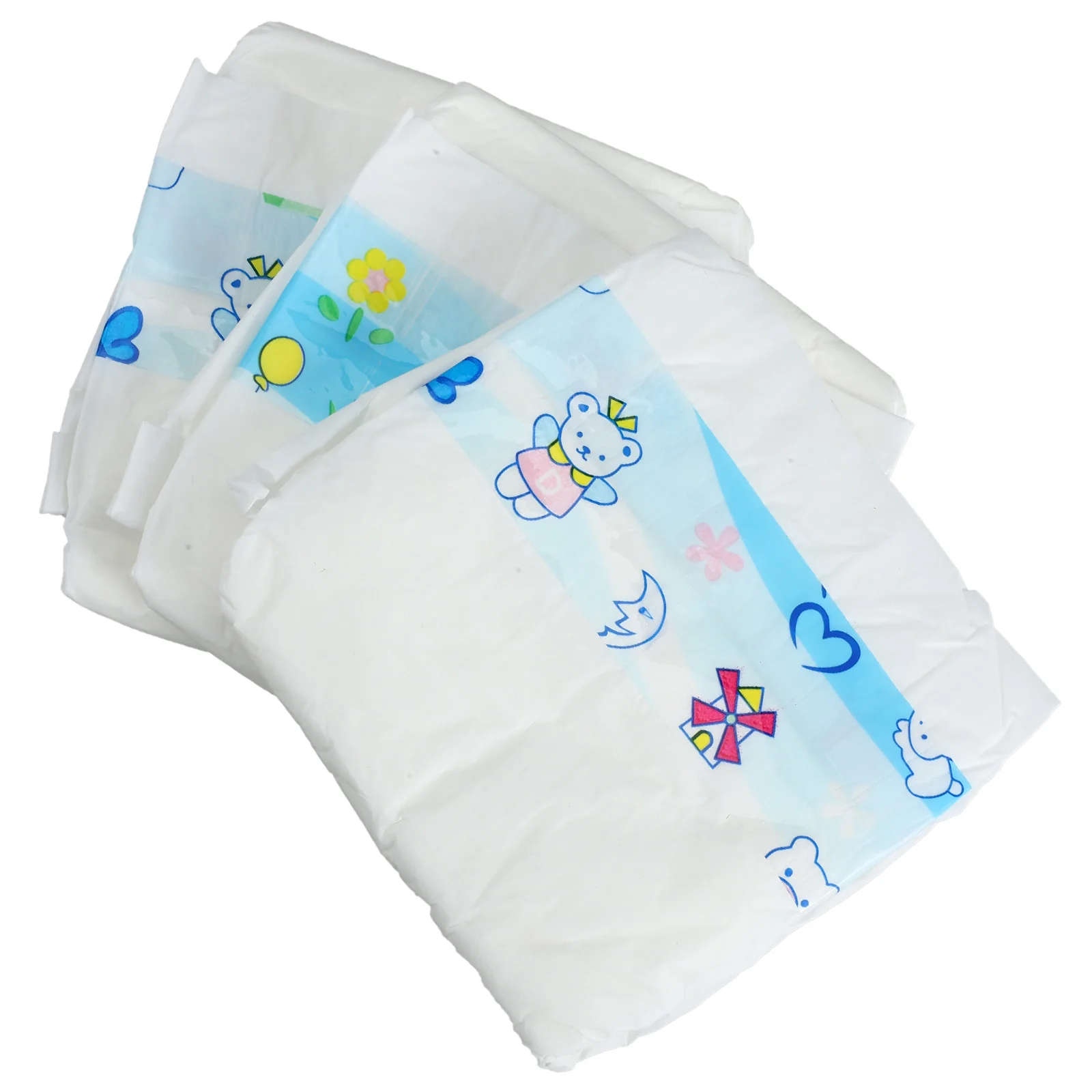 

3Pcs Baby Diapers Decorative Lightweight Wear Resistant Pretend Play Accessories for Imaginative Kids Baby Diapers