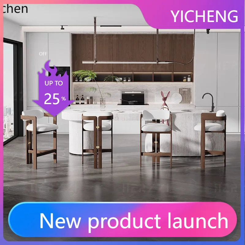 

LYY Bar Stool Solid Wood High Stool Chinese Style Island Bar Chair