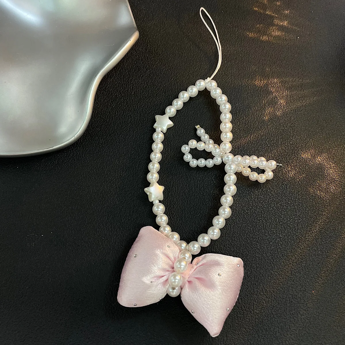 

Оригинальная ручная работа, балетное сердце для девочек, ветровая бусина, бант, мобильная цепочка, подвеска-сумка, подвеска для iPhone 17 16, Samsung, ремешок для ключей