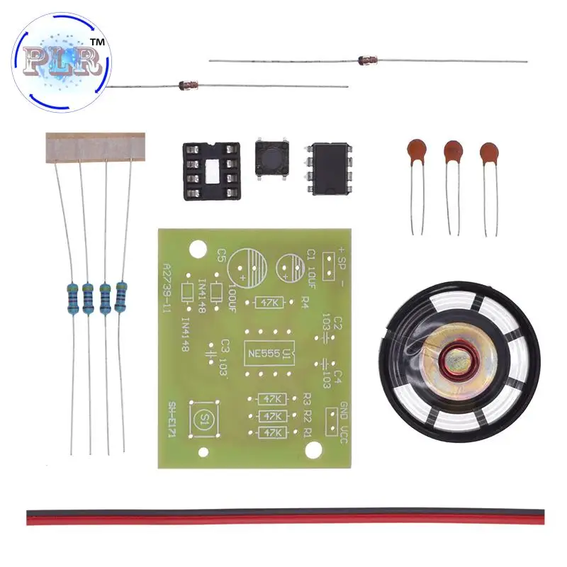 New NE555 Doorbell Suite Electronic Production Doorbell Suite DIY Kit Ding dong doorbell PCB welding laboratory