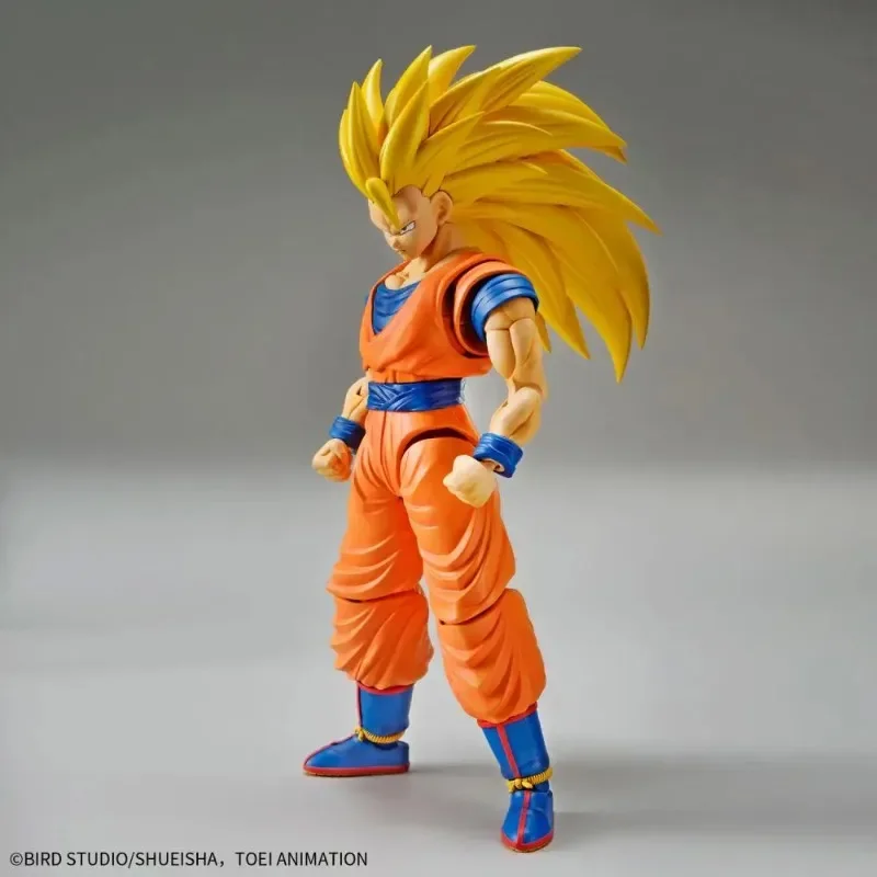 In Stock Bandai Genuine Dragon Ball Z Figure-rise Standard FRS SUPER SAIYAN 3 SON GOKOU Anime Action Figure Assembly Model Toy