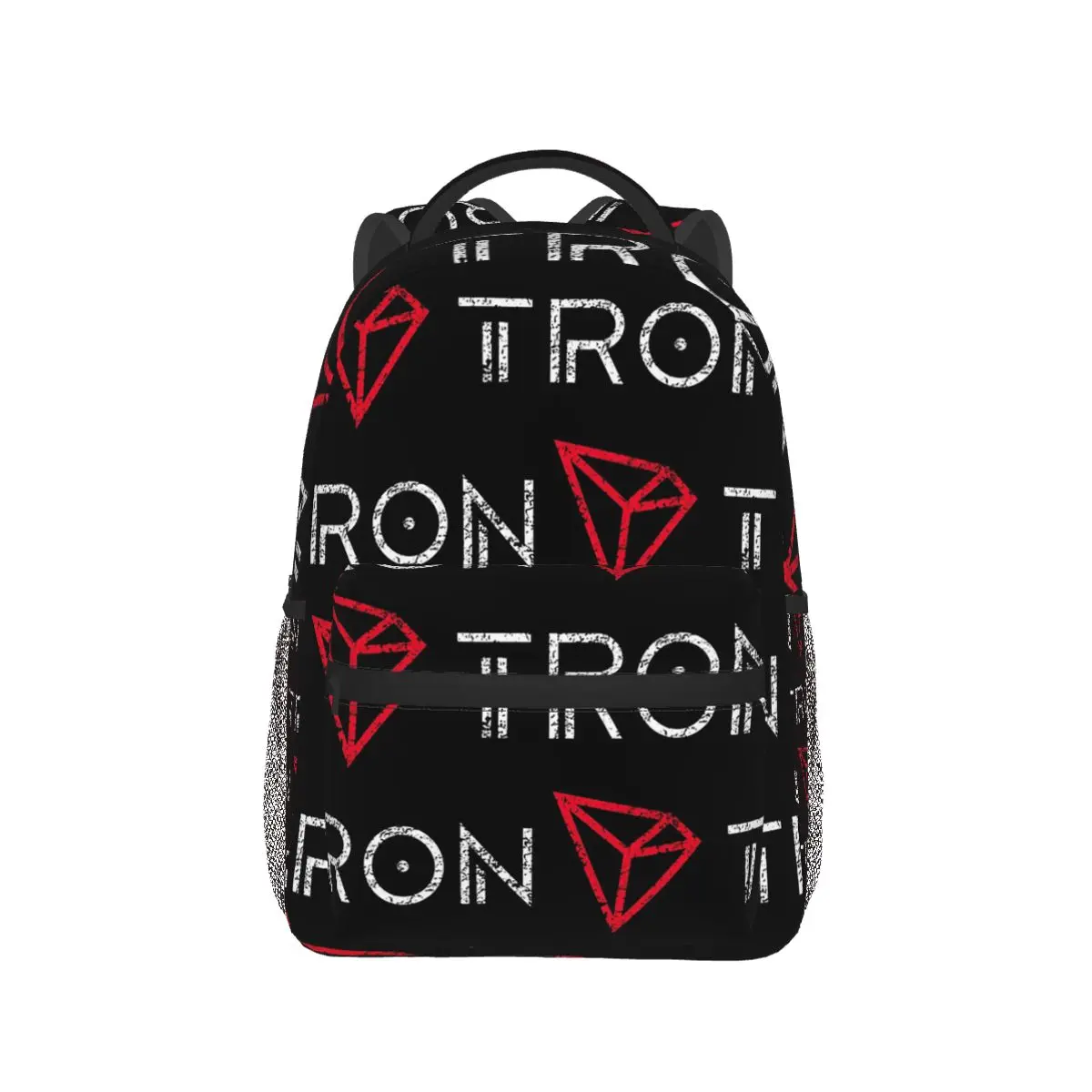 Tron TRX Distressed Crypto Trader Logo Backpack Hot Sale Daypack Large Capacity BookBag School Bag Shoulder Bags for Men Women