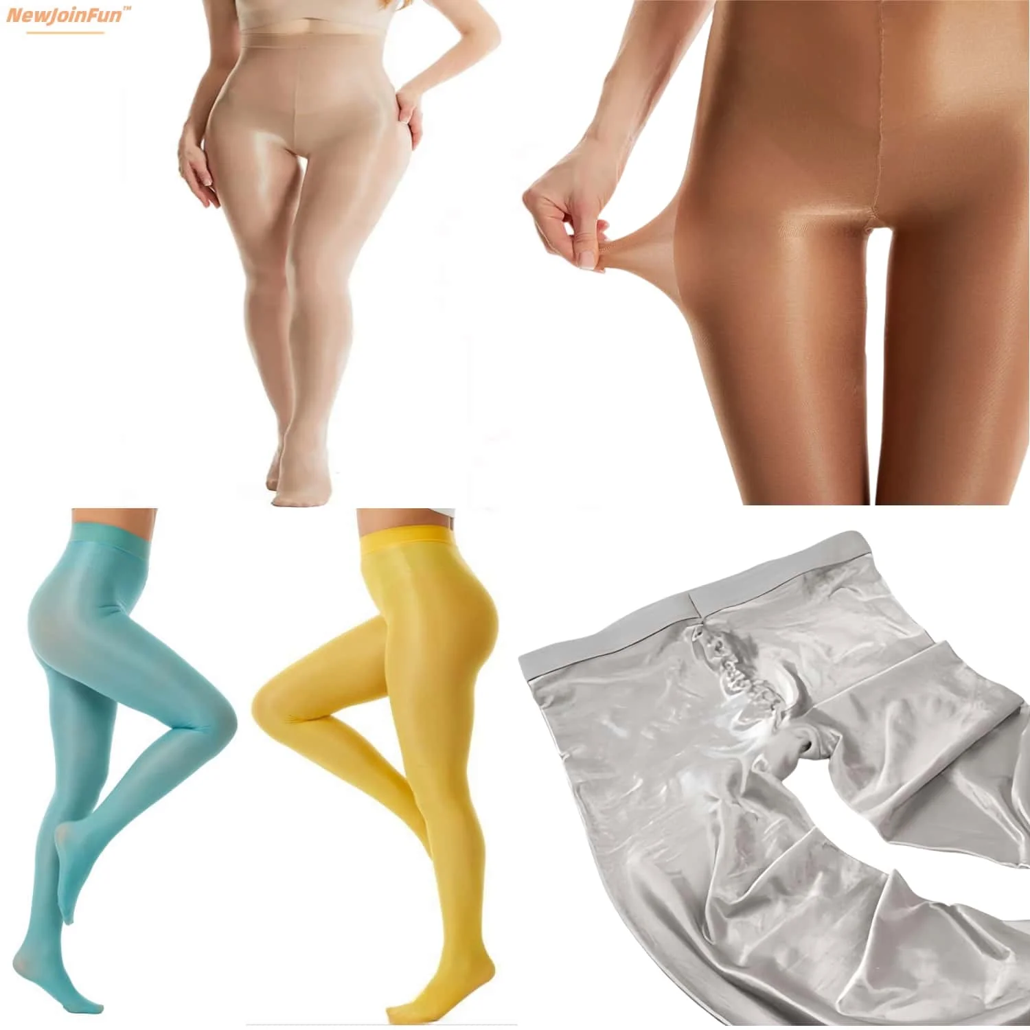 

70D Oil Shiny Glossy Pantyhose Plus Large Size Oversize Women XXXL Body Stockings Bottom Tights Sexy Night Party Club Dance Wear