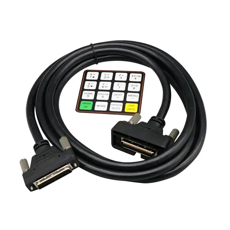 abez-for-richauto-a11-a12-a15-a18-dsp-cnc-controller-cable-4m-english-button-film-cnc-woodworking-engraving-controller-parts